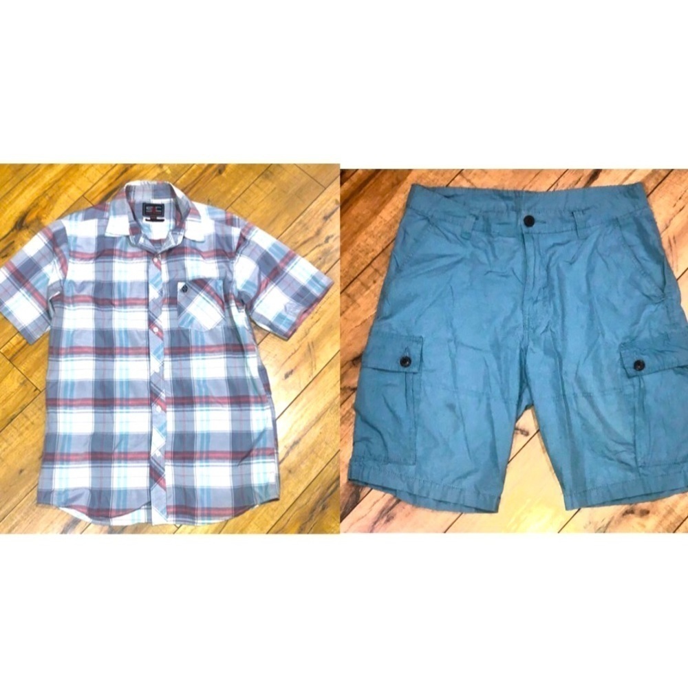 Swiss Cross Shirt-Medium Arizona Shorts 32